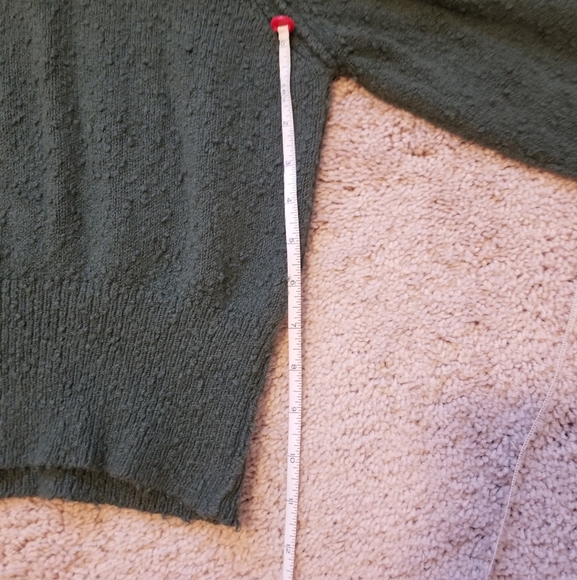 Free People Found My Friend Cardi Size M Green - Picture 10 of 10